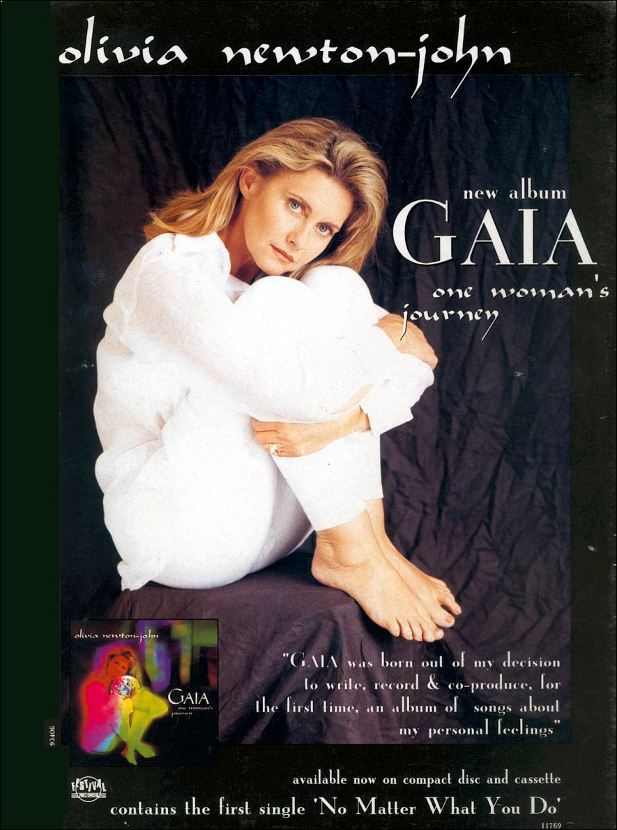 Poster Of Olivia Newton John From Gaia Album