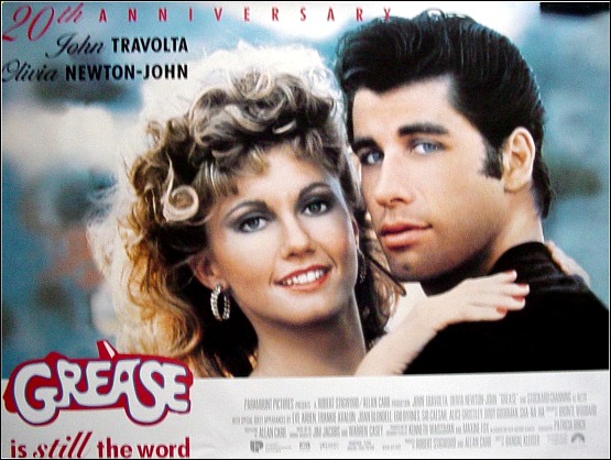 UK 20th anniversary Grease poster