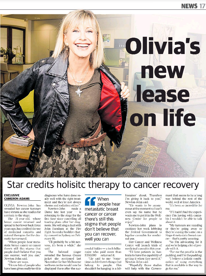 Olivia's new lease on life - Sunday Times