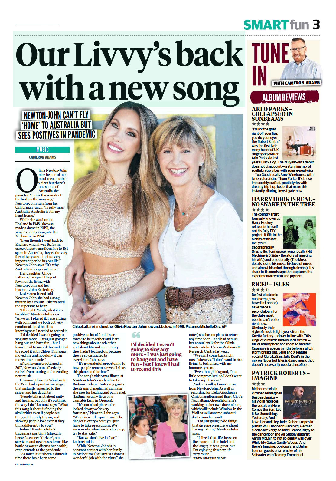 Our Livvy's back with a new song - Daily Telegraph