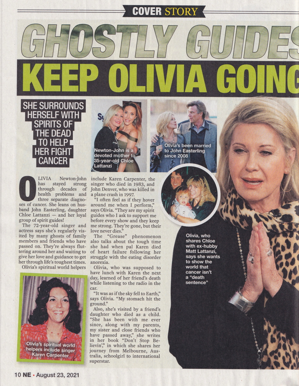 Ghostly Guides Keep Olivia Going - National Enquirer