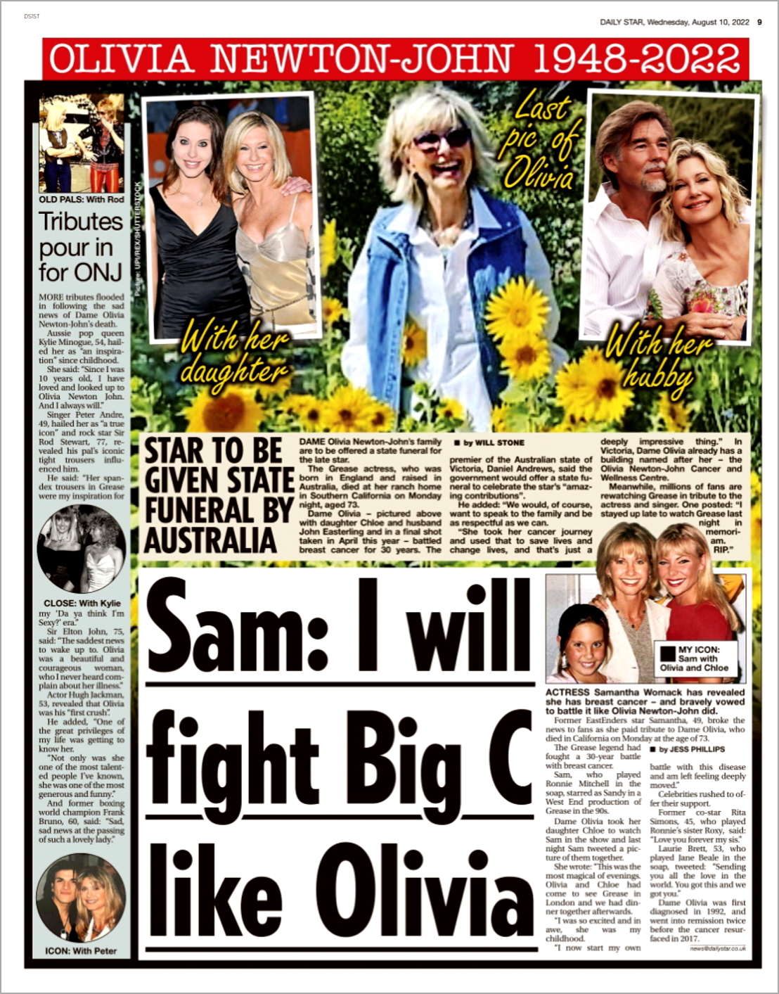 Actress Sam says I will fight Big C like Olivia- Daily Star