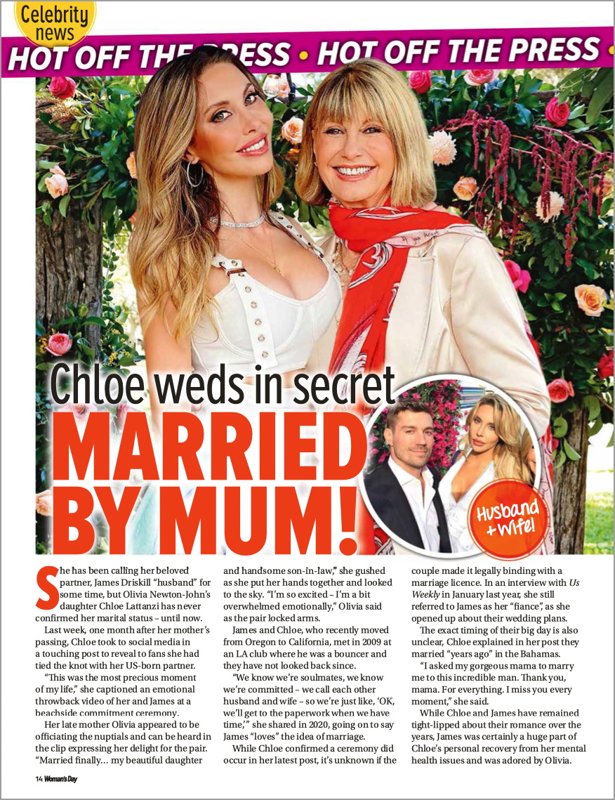 Chloe Weds in Secret - Married By Mum - Woman's Day