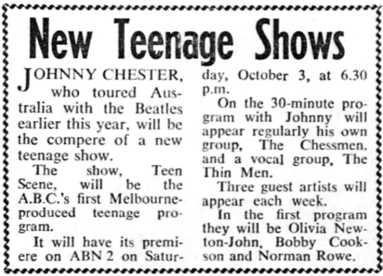 Teen Scene TV show - Sydney Morning Herald