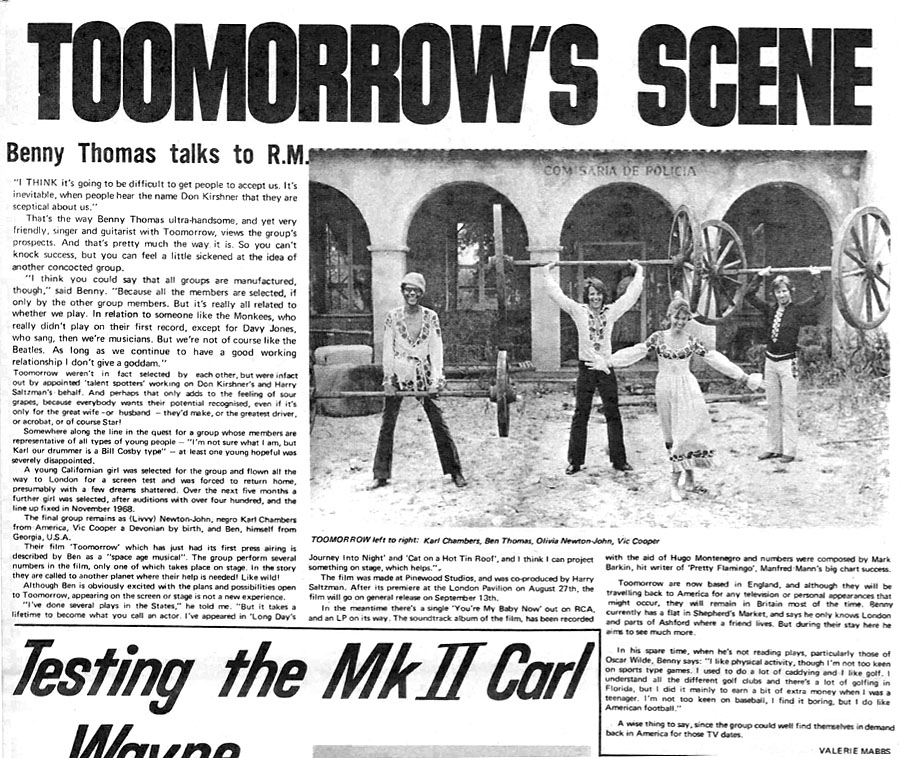 Toomorrow's scene - Record Mirror
