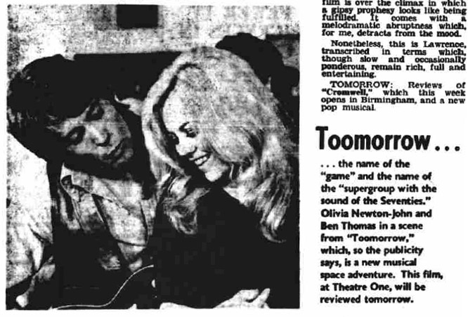 Trailer for Toomorrow - Coventry Evening Telegraph