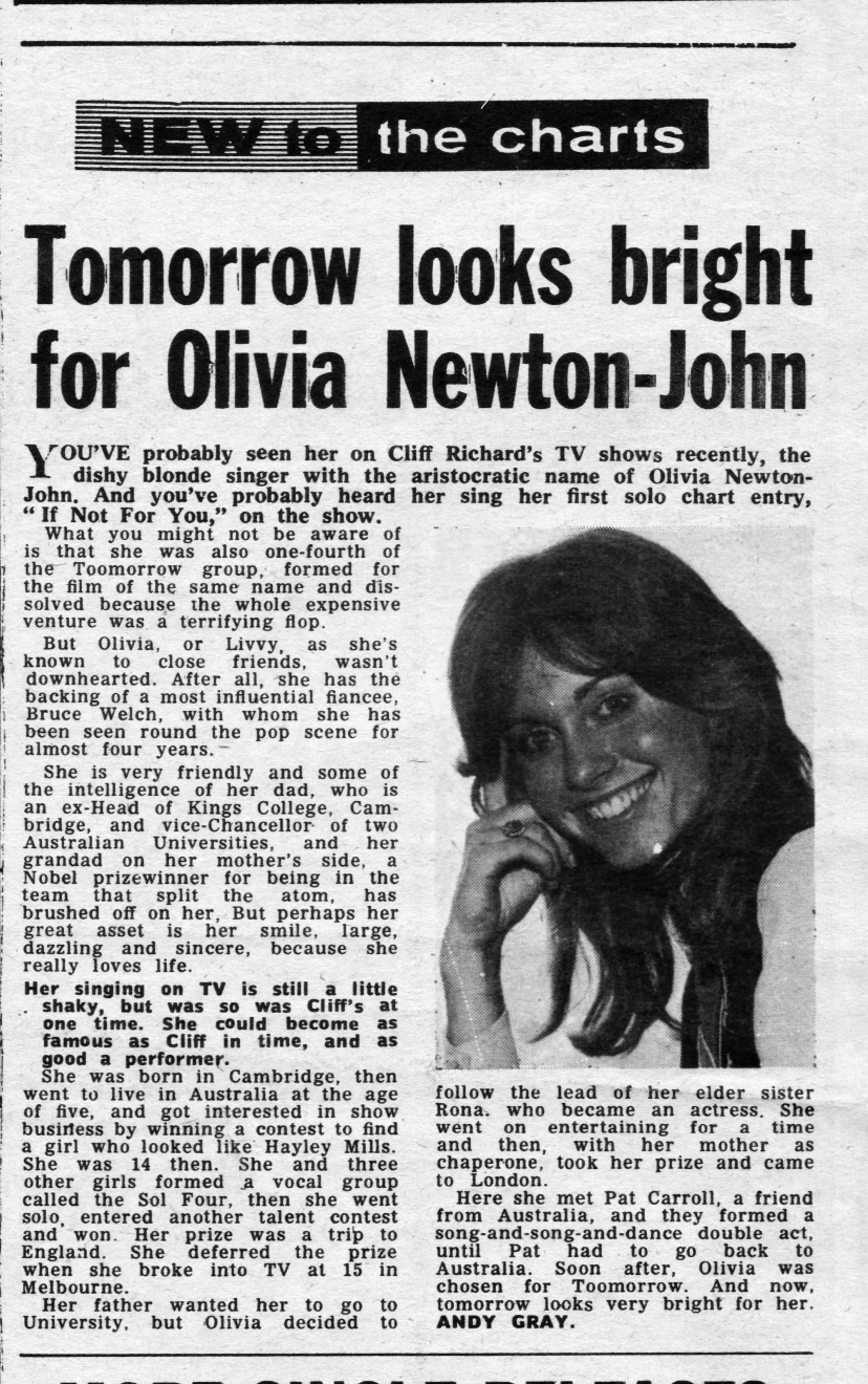 Tomorrow Looks Bright For Olivia - NME
