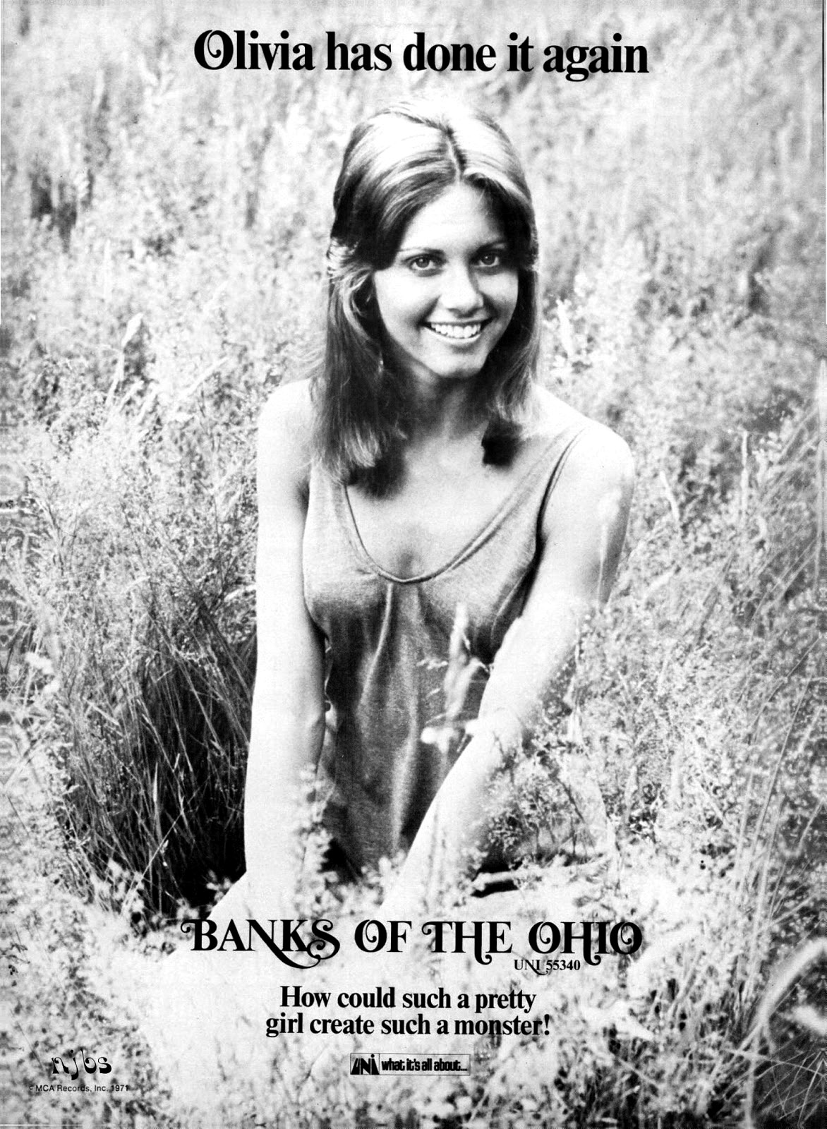Olivia has done it again (ad for Banks of the Ohio single) - Billboard