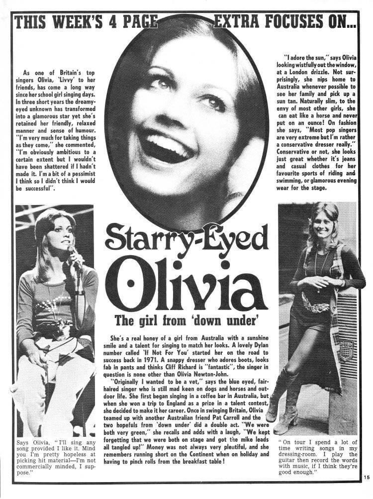 Starry-eyed Olivia, the girl from Down Under - Look In