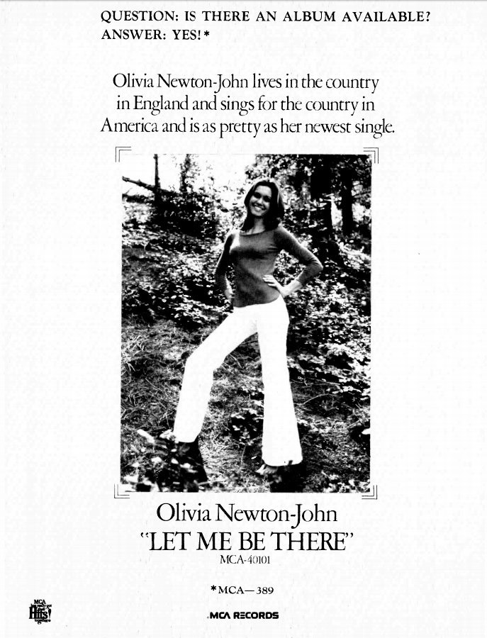 Ad for Let Me Be There - Record World