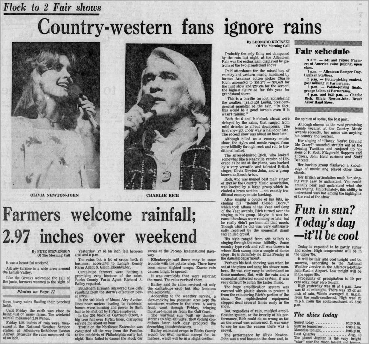 Country Western Fans Ignore Rains - The Morning Call