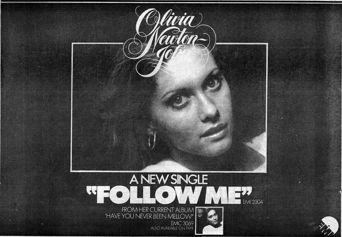 EMI half page ad for Follow Me single - Record Mirror