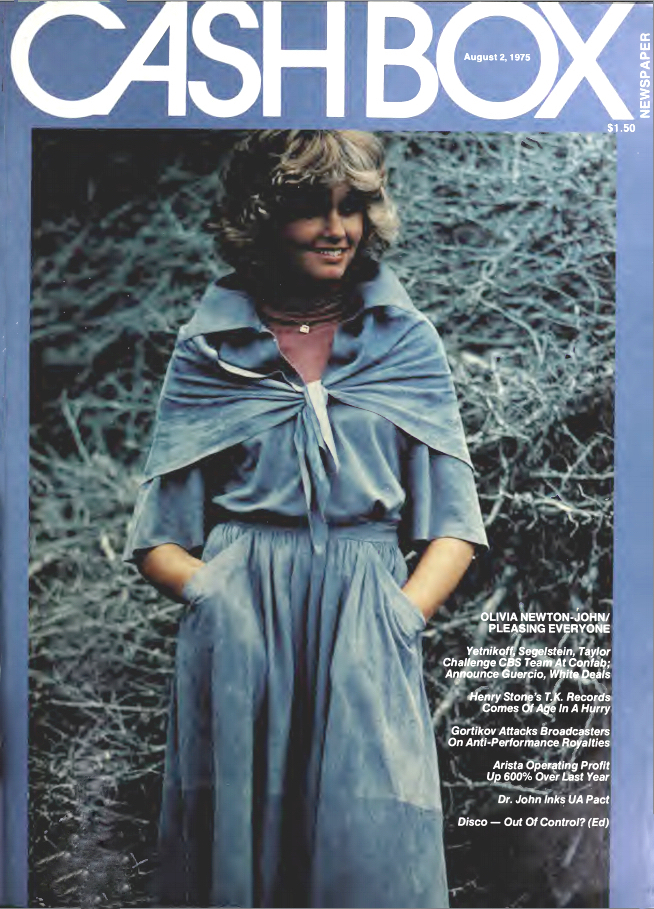 Olivia Newton-John - pleasing everyone (Clearly Love album cover feature) - Cashbox
