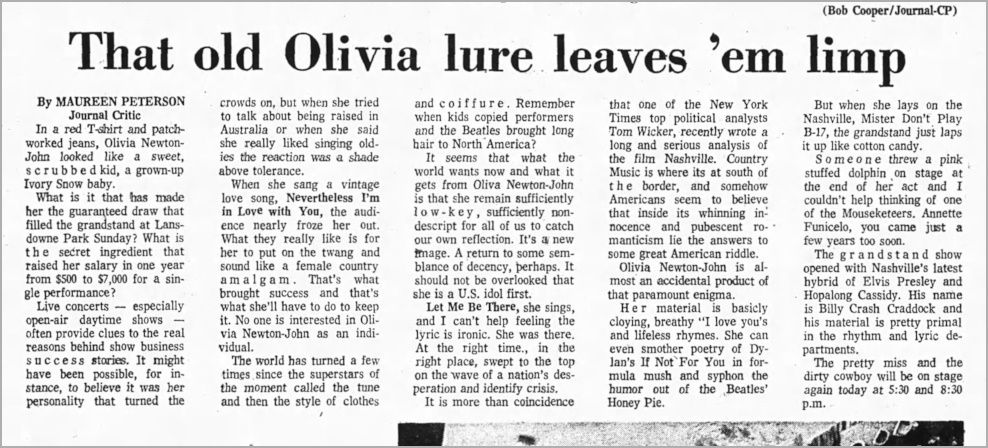 Olivia Lure Leaves 'em Limp - Ottawa Journal