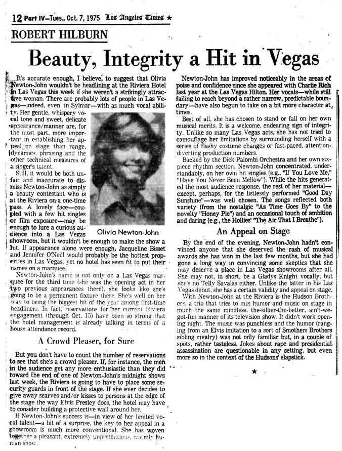 Beauty, integrity a hit in Vegas - LA Times