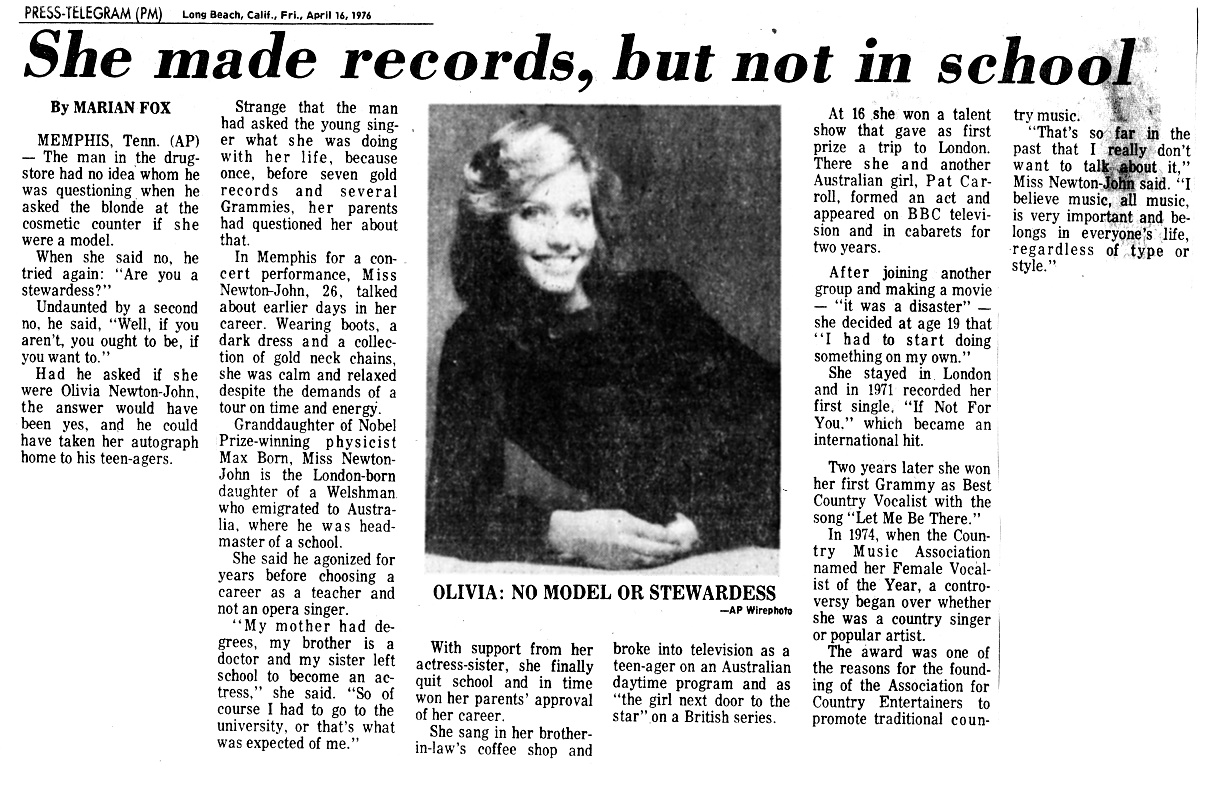 She made records but not in school - Press Telegram