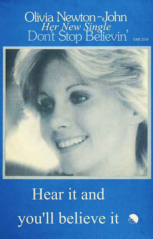ad for Don't Stop Believin single - Record Mirror