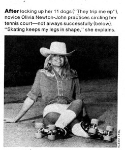 Olivia Newton-John in magazine