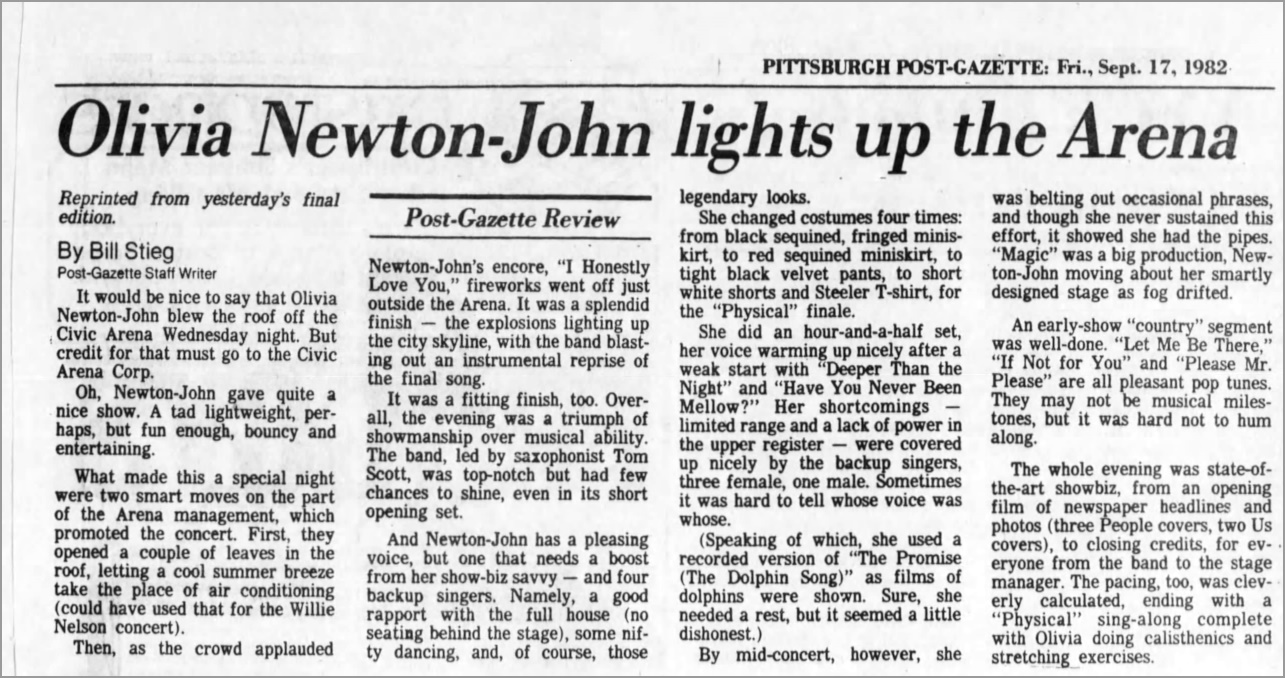 Olivia Lights Up The Arena - Pittsburgh Post Gazette