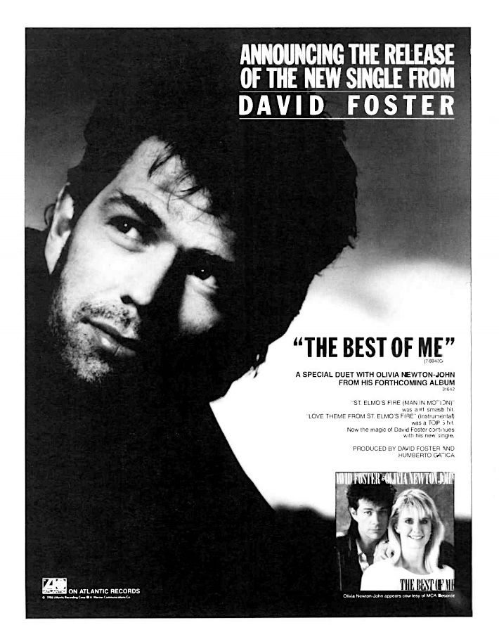The Best of Me Promo Single Ad - Gavin Report