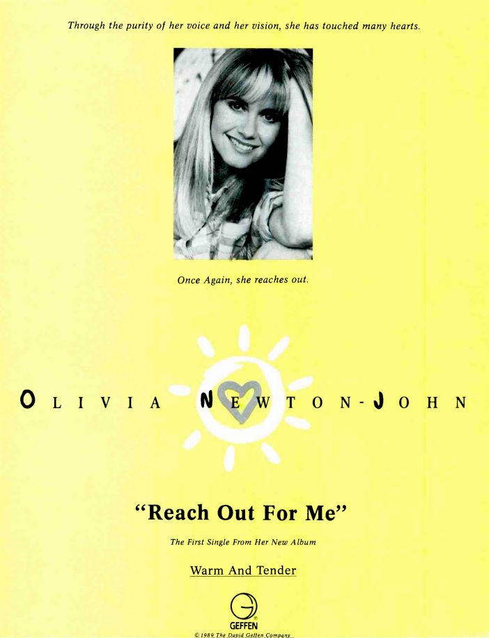 Reach Out For Me Single Full Page Promo Ad - Gavin Report