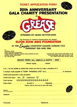 Grease 25th Anniversary Program