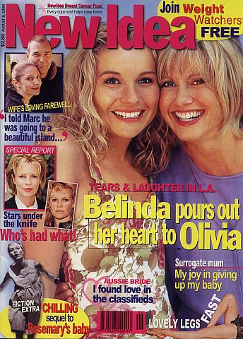 Belinda pours her heart out to Olivia - New Idea