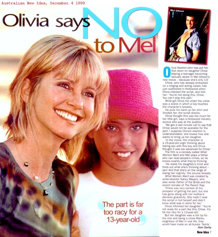 Olivia says no to Mel - New Idea