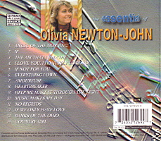 Olivia Newton-John, The Essential, Brazil 1999 CD back cover