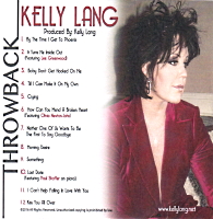 Kelly Lang Throwback with ONJ CD back cover