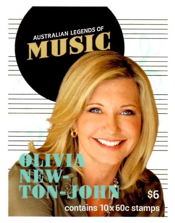 Australian Post Legends Olivia Newton-John stamps