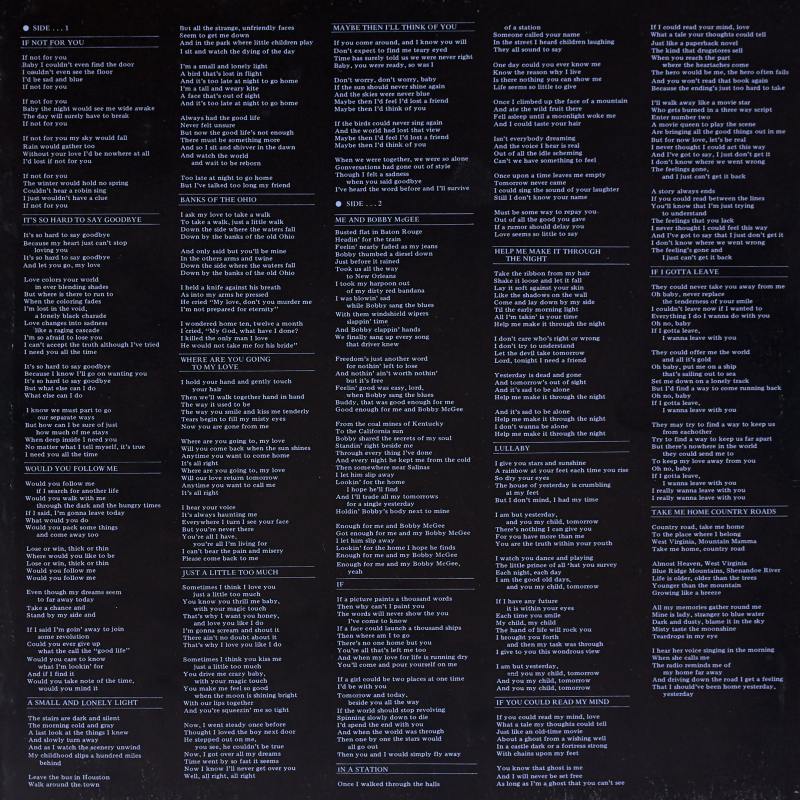 1976 Crystal Lady LP inner sleeve 2