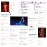 Love Performance LP inner sleeve