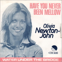 Have You Never Been Mellow b/w Water Under The Bridge back cover from Belgium