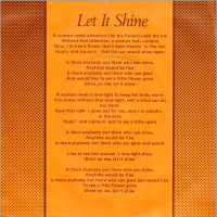 Let It Shine b/w back cover from Spain