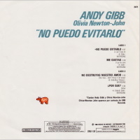 I Can't Help It (Olivia and Andy Gibb) back cover from Mexico