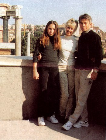Chloe, Olivia and Patrick in Rome