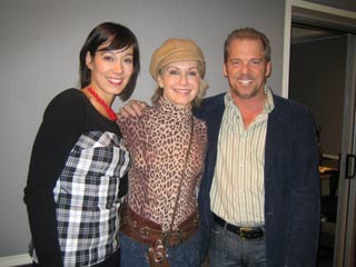 Olivia Newton-John with Stu and Colleen from the radio show 2007
