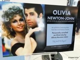 Poster for Olivia Newton-John event, Newbridge, Ireland, 22 July 2019 thanks to Eddie Orzechowski