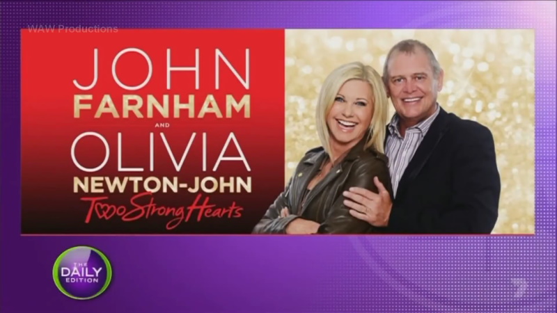 Olivia Newton-John and John Farnham on Daily Edition 2015