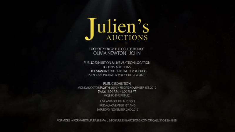 Olivia Newton-John at Julien's Auctions Ireland 2019