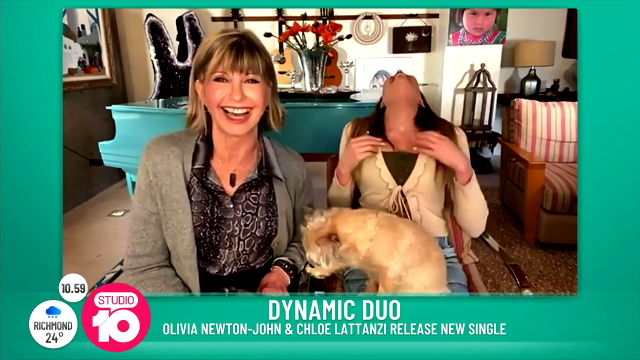 Olivia Newton-John and Chloe on Studio 10