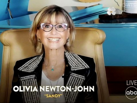 Olivia Newton-John on Dancing With The Stars October 2021