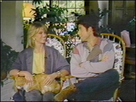 Olivia Newton-John and John Travolta ET 1983