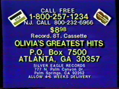 Olivia Newton-John Greatest Hits Volume 2 album commercial