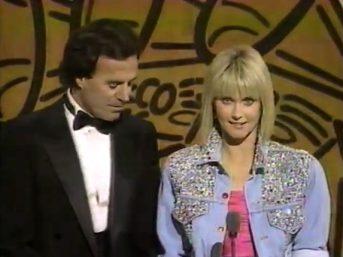 Olivia Newton-John at The Grammys 1987