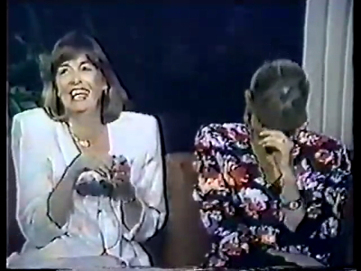 Olivia Newton-John and Pat Farrar Bert Newton Show 1988
