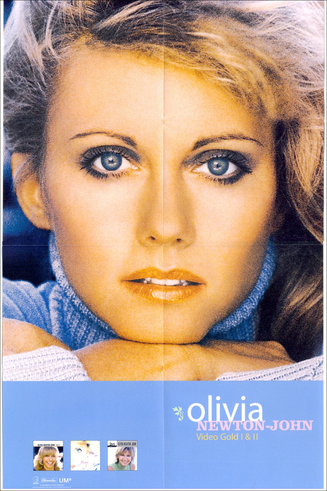 Poster of Olivia Newton-John from Gold DVD release.