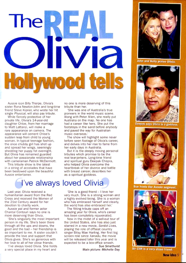Olivia Exposed, Hollywood Stars' Secrets tell all - New Idea
