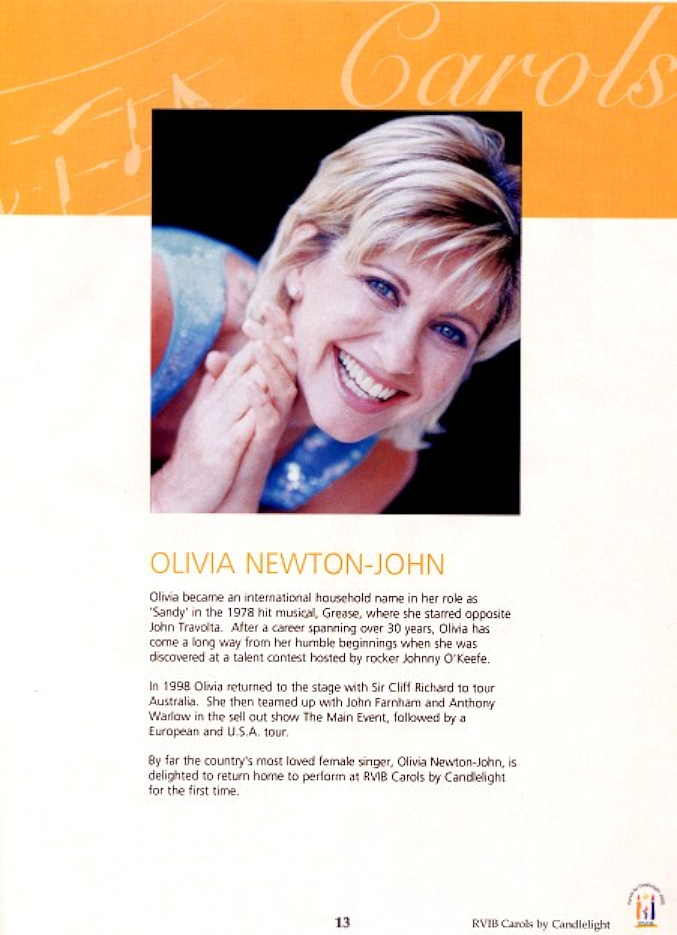 Carols by Candlelight brochure